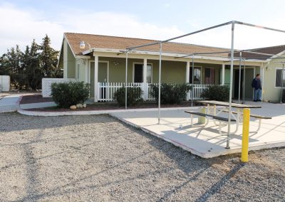 A partial view of the patio, High Desert Hall, Hesperia, CA.