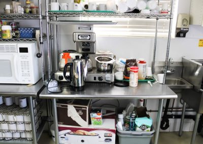 A view of some kitchen equipment available, High Desert Hall, Hesperia, CA.